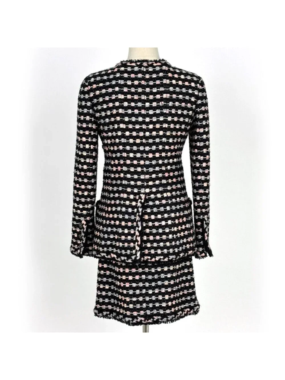 Chanel Tweed Set Pink Black